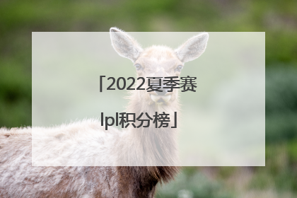 2022夏季赛lpl积分榜