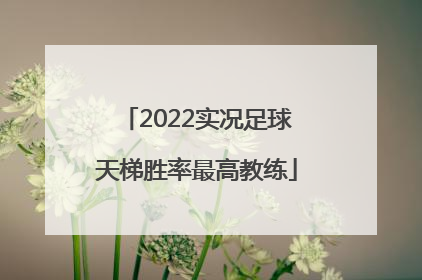 2022实况足球天梯胜率最高教练