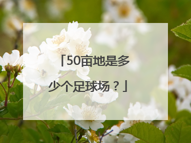 50亩地是多少个足球场？