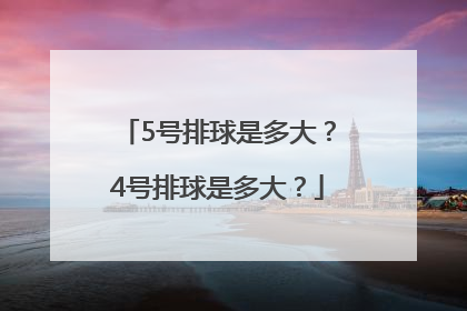 5号排球是多大？4号排球是多大？