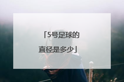 5号足球的直径是多少