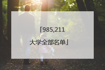 985,211大学全部名单