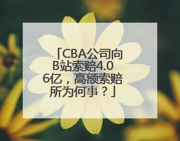 CBA公司向B站索赔4.06亿，高额索赔所为何事？