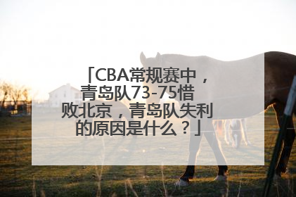 CBA常规赛中，青岛队73-75惜败北京，青岛队失利的原因是什么？