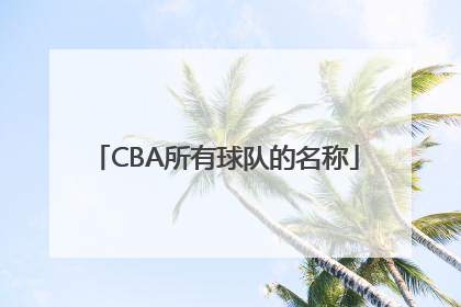 CBA所有球队的名称