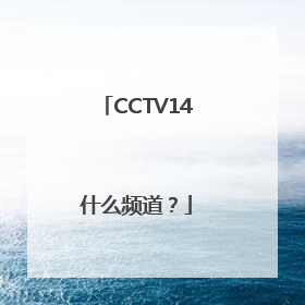 CCTV14什么频道？