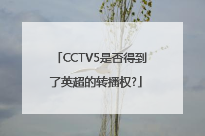 CCTV5是否得到了英超的转播权?