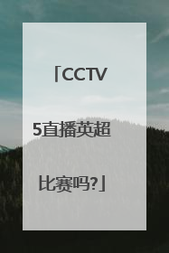 CCTV5直播英超比赛吗?