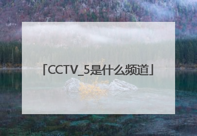 CCTV_5是什么频道