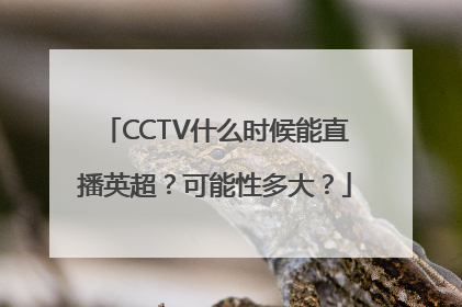 CCTV什么时候能直播英超？可能性多大？