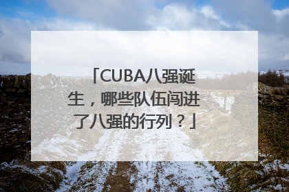 CUBA八强诞生，哪些队伍闯进了八强的行列？