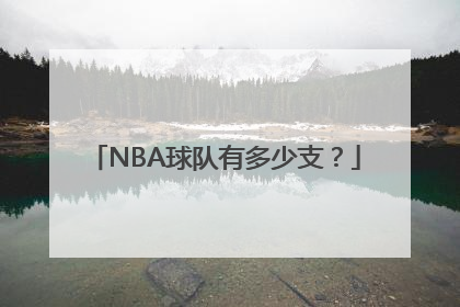 NBA球队有多少支？