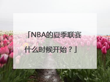 NBA的夏季联赛什么时候开始？