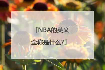 NBA的英文全称是什么?