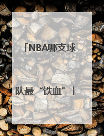 NBA哪支球队最“铁血”