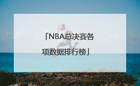 NBA总决赛各项数据排行榜