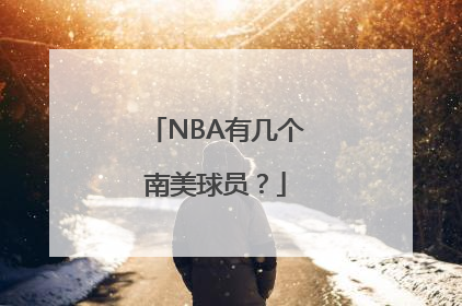 NBA有几个南美球员？