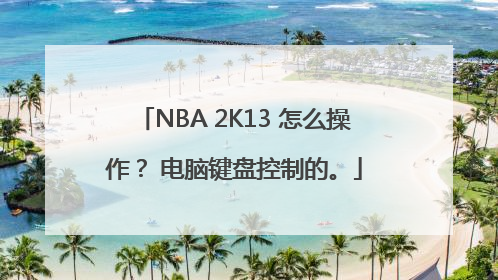 NBA 2K13 怎么操作？ 电脑键盘控制的。