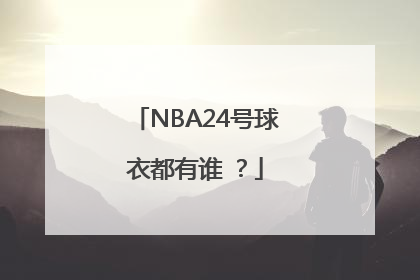 NBA24号球衣都有谁 ？