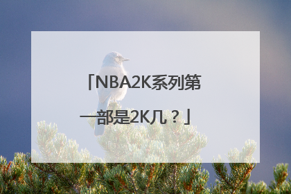 NBA2K系列第一部是2K几？