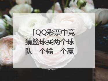 QQ彩票中竞猜篮球买两个球队一个输一个赢怎么算？