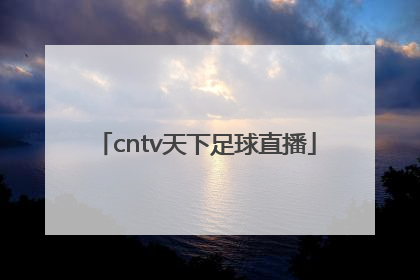 cntv天下足球直播