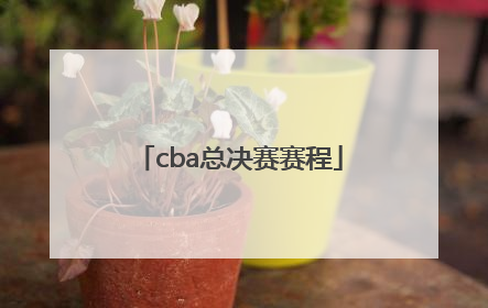 cba总决赛赛程