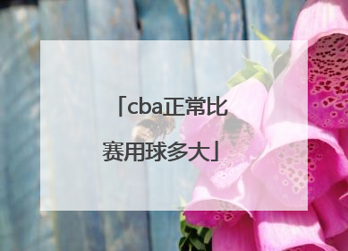 cba正常比赛用球多大