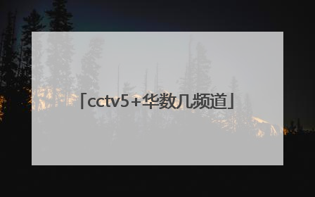 cctv5+华数几频道