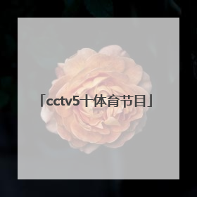 「cctv5十体育节目」cctv体育频道