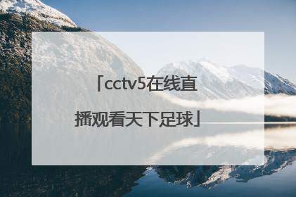 「cctv5在线直播观看天下足球」cctv5+手机在线直播观看足球