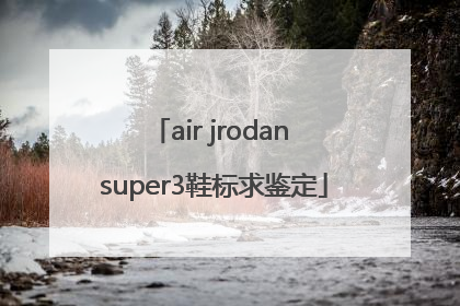 air jrodan super3鞋标求鉴定
