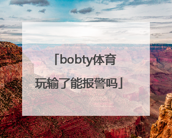 bobty体育玩输了能报警吗