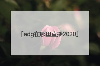 edg在哪里直播2020