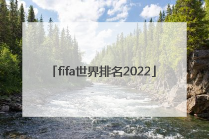 fifa世界排名2022