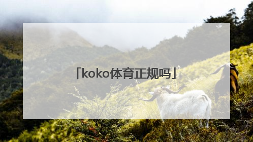 koko体育正规吗