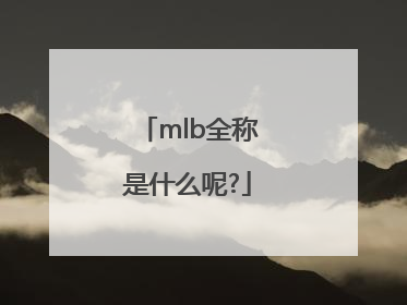 mlb全称是什么呢?