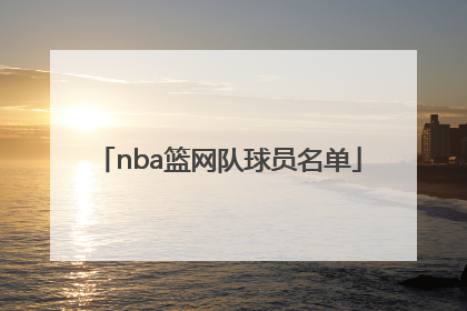 「nba篮网队球员名单」2021篮网队球员名单