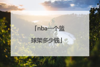 nba一个篮球架多少钱