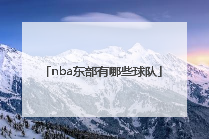 「nba东部有哪些球队」NBA东部有几个球队