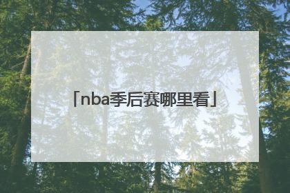 nba季后赛哪里看