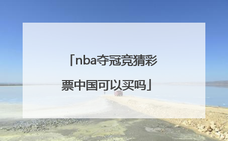 nba夺冠竞猜彩票中国可以买吗