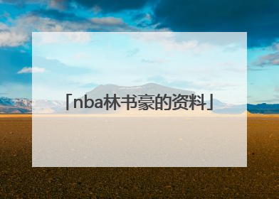 nba林书豪的资料