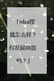 nba搜狐怎么样？有发展前景吗？