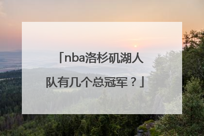 nba洛杉矶湖人队有几个总冠军？