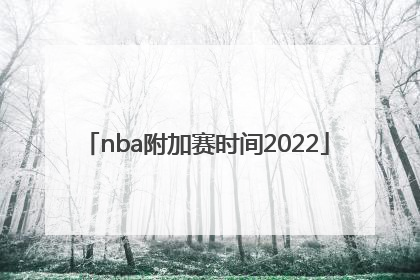 nba附加赛时间2022