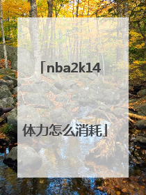 nba2k14 体力怎么消耗