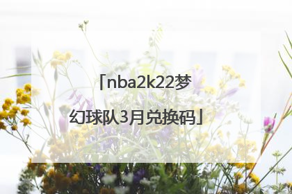 nba2k22梦幻球队3月兑换码