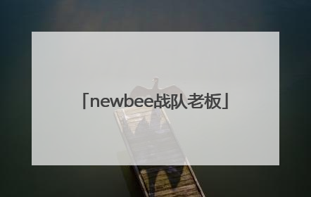 「newbee战队老板」Newbee老板