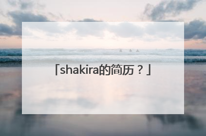 shakira的简历？